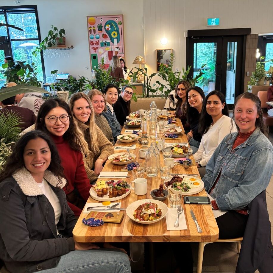 Binnie RISE members at brunch